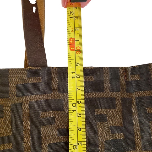 Fendi Tote Bag – Classic Zucca Logo Tote - Vintage - Authentic - Shopper Tote - Picture 14 of 15